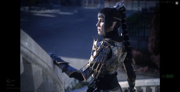 A cosplay photo from an image host, opened straight into the full-screen viewer