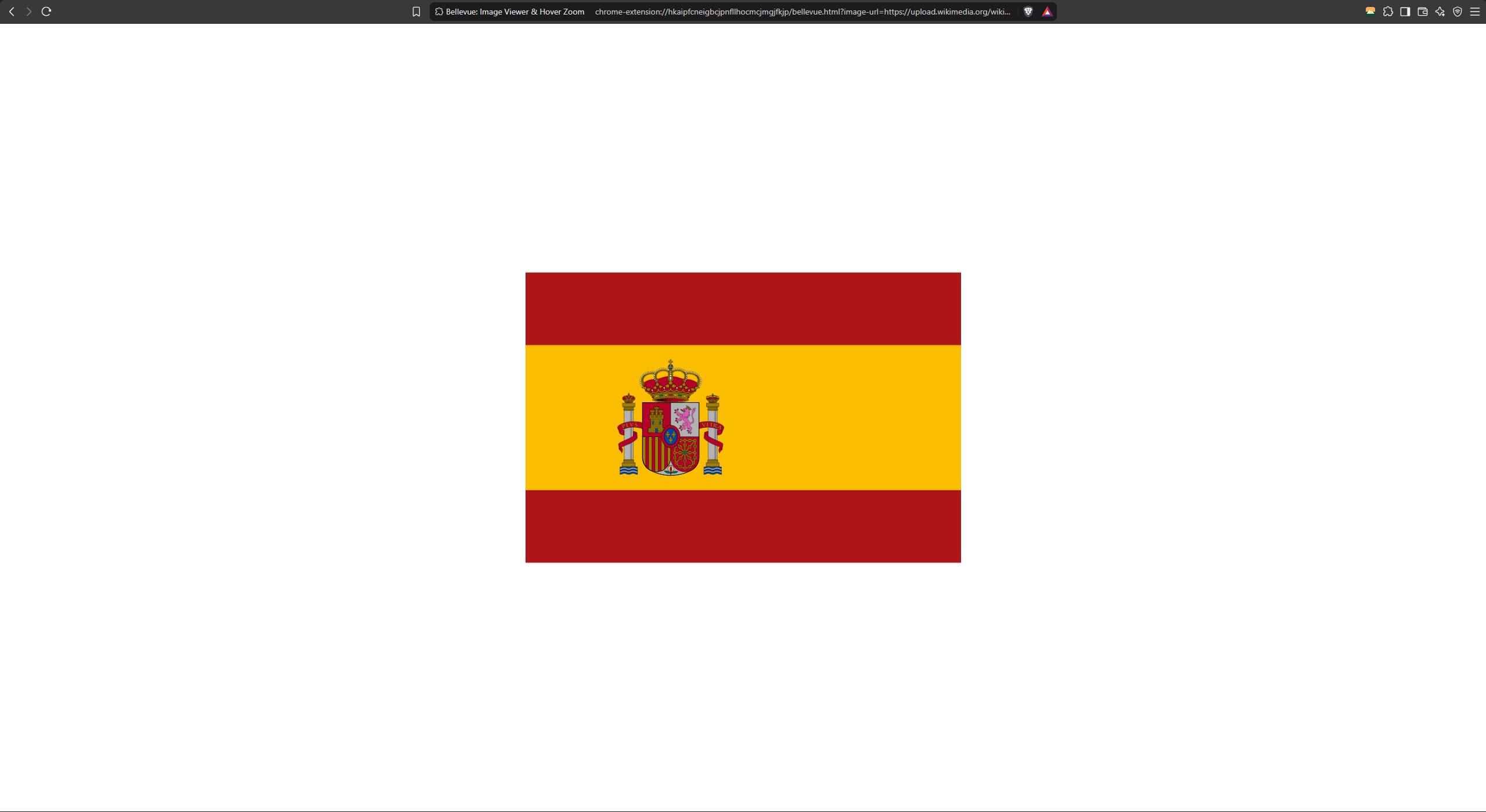 SVG image centered in browser with Bellevue